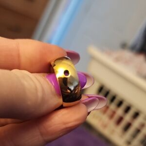 Gold Band Ring Qudo Fits Qudo Toppers. I Have Some Toppers Too.  Size 6